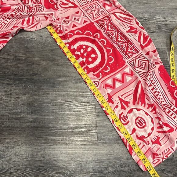 Rachel Zoe NWT boho red pink wide leg pant - M - Picture 8 of 8